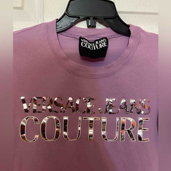 VERSACE JEANS
Mirror Logo T-Shirt size XS lilac color women’s - Picture 4 of 14